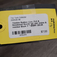 Rubber Chin, Poll & Noseband Guard *gc, mnr stains & residue