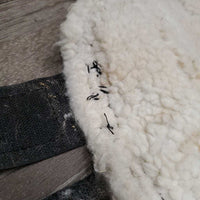 4 Mesh Fly Boots, Fleece Lined, velcro *gc/fair, clean, v.clumpy, dingy, repairs, Missing label