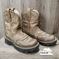 Short Western Boots *vgc/xc, clean, mnr dusty, toe scuffs, residue & rubs