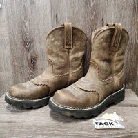 Short Western Boots *vgc/xc, clean, mnr dusty, toe scuffs, residue & rubs