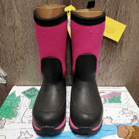 "Rugged II" CHILDRENS Tall Rubber - Muck Boots, box, form *gc, clean, snags, rips, big holes, punctures, hairy inside