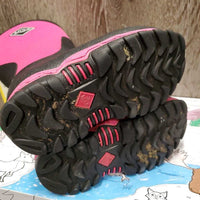 "Rugged II" CHILDRENS Tall Rubber - Muck Boots, box, form *gc, clean, snags, rips, big holes, punctures, hairy inside