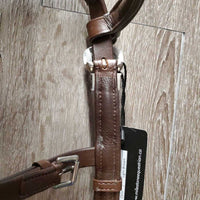 "Pogo" Tooled Western Style Padded Monocrown Side Pull, chin pad *new, tags *No Reins