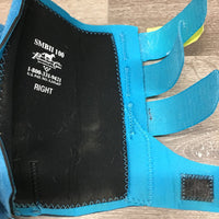 Pr Closed Boots, velcro *vgc, clean, v.hairy, mnr stains