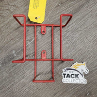 v.thin Metal - Wire Salt Block Holder *gc/fair, dusty, dirty, scrapes, cracking edges, stains