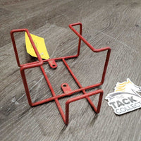 v.thin Metal - Wire Salt Block Holder *gc/fair, dusty, dirty, scrapes, cracking edges, stains