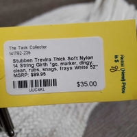 Thick Soft Nylon 14 String Girth *gc, marker, dingy, clean, rubs, snags, frays