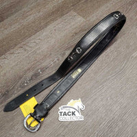 Padded Leather Belt, Eggbutt Bits, Buckle *xc/vgc, mnr scrapes & edge rubs