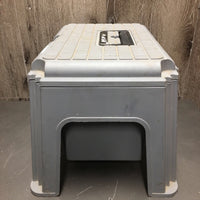 Plastic Grooming Box - Stool, 2 trays *gc, mnr dirt, stains, scratches, rubs & scrapes, NO clasp