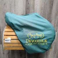 17.5 MW *5" Devoucoux Biarritz Close Contact, 2 Billet Guards, Green Devoucoux Cover, Med Front & Back Blocks, Foam Panels, Flaps: 13.5L x 13.25"W Serial #: 2561 10 ARCADE NORMAL EF 17.5 2A 3PC PX5 PX415 PX310