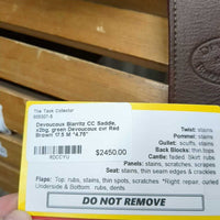 17.5 MW *5" Devoucoux Biarritz Close Contact, 2 Billet Guards, Green Devoucoux Cover, Med Front & Back Blocks, Foam Panels, Flaps: 13.5L x 13.25"W Serial #: 2561 10 ARCADE NORMAL EF 17.5 2A 3PC PX5 PX415 PX310