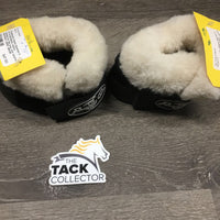 No Turn Bell Boots, velcro, sheepskin top *like new, mnr scuffs