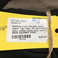 Lycra Shoulder Guard, velcro *vgc, clean, mnr dust?stains, hairy, clumpy fleece, hairy velcro