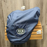 16.5 adj *set *5.5" Schleese Obrigado Monoflap Dressage Saddle, Navy Schleese Cover, Wool Flocking, Shoulder Relief Panels, Rear Gusset Panels, Lg External Front Blocks, Flaps: 16"L x 10"W Serial #: O-SHW B2 16.5 M05835S0324