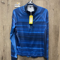 LS Technical Sun Shirt, mesh sleeves, 1/2 Zip Ip *xc/like new