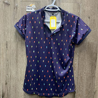 SS V Neck Polo Shirt, "Siren" Gelato *vgc/xc