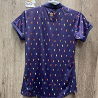 SS V Neck Polo Shirt, "Siren" Gelato *vgc/xc