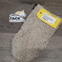 Double Sided Fleece & Cactus Cloth Grooming Mitt *fair, v.dirty, v.stained, dingy, hairy, clumpy