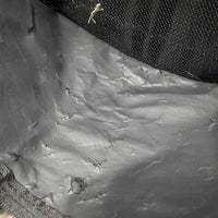 Nylon Garment Bag *gc, threads, mnr hairy, cracked/cracking lining. snags, slices