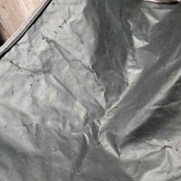 Nylon Garment Bag *gc, threads, mnr hairy, cracked/cracking lining. snags, slices