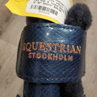 Closed Boots, fleece, velcro *vgc, clean, mnr hair & faded lining