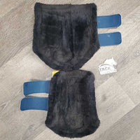 Closed Boots, fleece, velcro *vgc, clean, mnr hair & faded lining