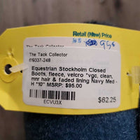 Closed Boots, fleece, velcro *vgc, clean, mnr hair & faded lining