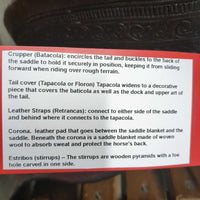 14 MW *5.5" F. Barrena & Hijus SRL Peruvian Saddle: Wood Stirrups, Latigo, Cinch, 2 Pads: Leather & Woven, Crupper, Tail Cover & Straps