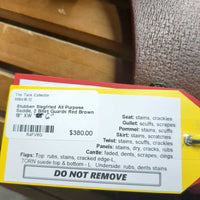 18" XW *6.5" Stubben Siegfried All Purpose Saddle, 2 Billet Guards, Wool Flocking, Long Front Pencil Roll, Flaps: 14.5" L x 12.75"W Serial #: 39422