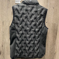 Puffy Vest, Zipper *xc/like new, mnr hairy
