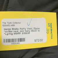 Puffy Vest, Zipper *xc/like new, mnr hairy