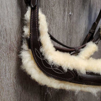 Monocrown Rsd/Padded Bridle, Fleece, Rubber Web Reins, Bling Browband *like new
