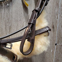 Monocrown Rsd/Padded Bridle, Fleece, Rubber Web Reins, Bling Browband *like new