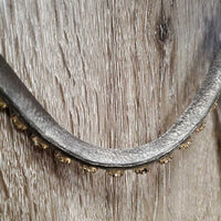 Monocrown Rsd/Padded Bridle, Fleece, Rubber Web Reins, Bling Browband *like new