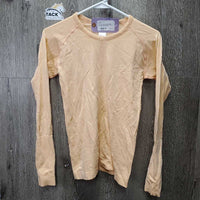 LS Slim Fitted Seamless Technique Shirt *vgc/xc, mnr stains