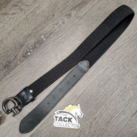 Braided Elastic Belt, Buckle *vgc, mnr scraped edges, rubbed & faded buckle