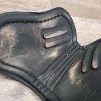 Open Front & Hind Boots, velcro *gc, clean & dirty, scrapes, stains, curled edges