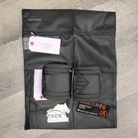 2 "AirSupport" Stretchy Exercise Leg Wraps, 2 Bags: Mesh & Plastic *new