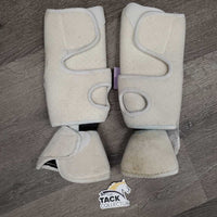 Closed Combo Skid Boot, velcro *gc, mnr stains, threads, dirt, hair, rubs, holey lining