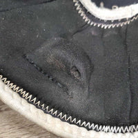 Closed Combo Skid Boot, velcro *gc, mnr stains, threads, dirt, hair, rubs, holey lining