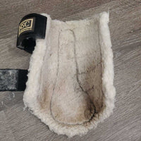 Closed Boots, Wool Lined, velcro *gc/fair, clean, v.hairy velcro, stains, clumpy, hairy