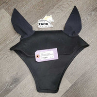 Mesh & Leather Ear Bonnet Fly Veil *xc/vgc, clean, mnr hair, stain?dirt & edge rubs