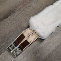 Nylon Web & Fleece Girth, Velcro Liner, 2x els, D Ring *xc, v.mnr dirt & hair