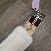Nylon Web & Fleece Girth, Velcro Liner, 2x els, D Ring *xc, v.mnr dirt & hair