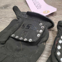 Pr Synthetic Gloves, bling *gc, dirty, missing bling, mnr hairy velcro & rubs