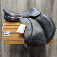 17.5" MW *5.25" Voltaire Palm Beach Close Contact, 2 Billet Guards, Brown/Blue Voltaire Cover, Foam Panels, Med Front & Back Blocks, 3A (Long/forward) Flaps: 14"L x 13"W, Serial #: 3198 19 17.5 3A M/M PRO