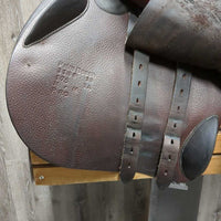 17.5" MW *5.25" Voltaire Palm Beach Close Contact, 2 Billet Guards, Brown/Blue Voltaire Cover, Foam Panels, Med Front & Back Blocks, 3A (Long/forward) Flaps: 14"L x 13"W, Serial #: 3198 19 17.5 3A M/M PRO