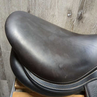 17.5" MW *5.25" Voltaire Palm Beach Close Contact, 2 Billet Guards, Brown/Blue Voltaire Cover, Foam Panels, Med Front & Back Blocks, 3A (Long/forward) Flaps: 14"L x 13"W, Serial #: 3198 19 17.5 3A M/M PRO