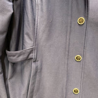 Dressage Show Jacket, velvet collar, zipper, bling snaps *vgc, mnr dirt, hair