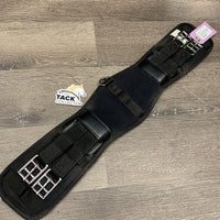 Neoprene Memory Foam Dressage - Short Girth, 2x els, center D Ring *xc/vgc, mnr dirt & stains, missing center strap
